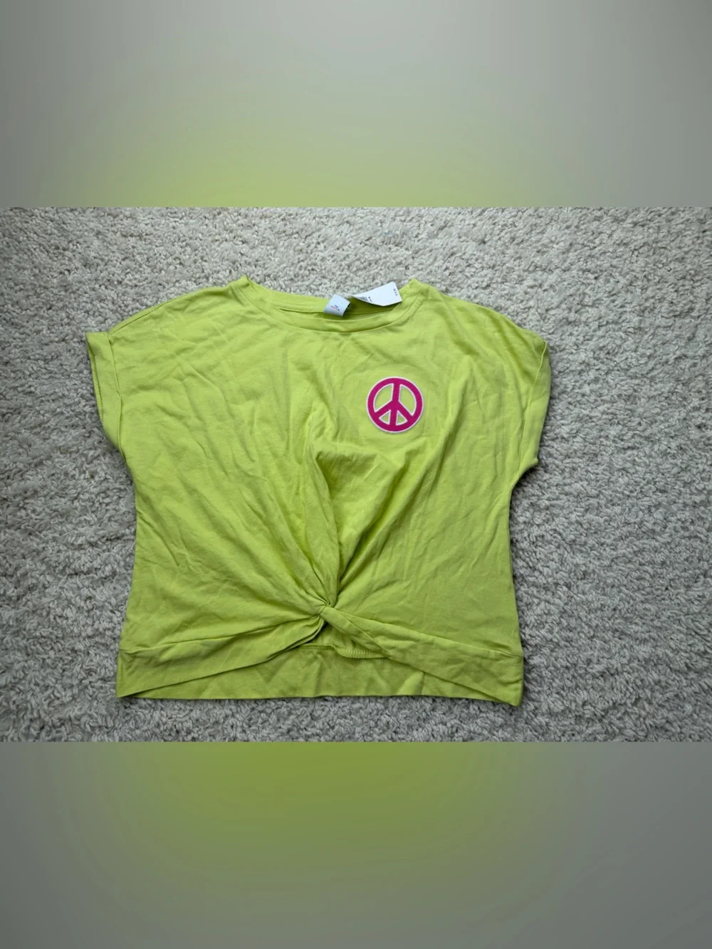 Girls Large Old Navy Peace Sign Shirt NWT
